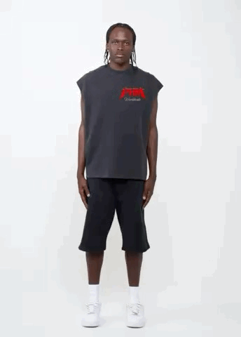 PHM CUT OFF ( WASH BLACK )